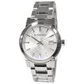 BURBERRY Unisex Analog Swiss Quartz Watch with Stainless Steel Strap BU9100