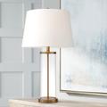 360 Lighting 26" Gold and Glass Cylinder Modern Fillable Table Lamp