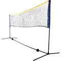 Schildkröt® Netzgarnitur Kombi, freistehendes Freizeit-Netz für Badminton, Street-Tennis und andere Sportarten, stufenlos höhenverstellbar von 0,75 m bis 1,55 m, Breite 3 m, 970994