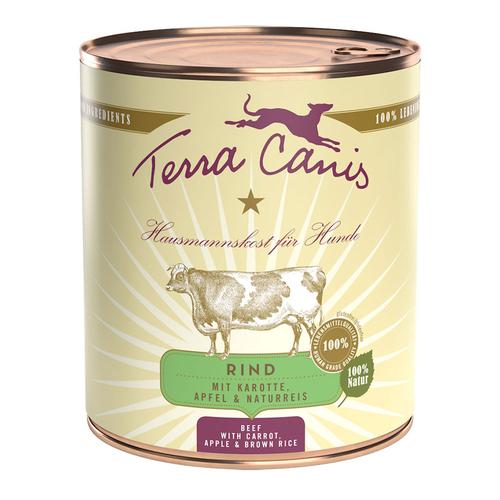 Sparpaket: 12x800g Terra Canis Mix: Kaninchen & Rind Hundefutter nass