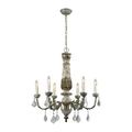 Dimond Lighting Geneviève 28 Inch 6 Light Chandelier - 1202-005