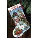 Dimensions Gold Collection Counted Cross Stitch Kit 16 Long-Snowman Gathering Stocking (18 Count)