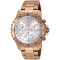 Invicta Specialty Men's Quartz Watch with Silver Dial Chronograph display on Rose Gold Stainless Steel Bracelet 11368