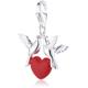 Thomas Sabo Damen-Charm Club-Anhänger Love-Charm rot emailliert 925er Sterlingsilber 0672-007-10