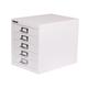 Bisley Desktop Cabinet 5 Drawer H325xW279xD380mm Steel - Color: Chalk White