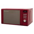 Russell Hobbs RHM2064R 20 Litre 800 W Red Digital Heritage Microwave with 5 Power Levels, Automatic and Weighted Defrost Settings, 8 Auto Cook Menus, Clock & Timer, Easy Clean