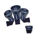 Team Golf NFL Dallas Cowboys Contour Golf Club Headcovers (3 Count) Numbered 1, 3, & X, Fits Oversized Drivers, Utility, Rescue & Fairway Clubs, Velour lined for Extra Club Protection