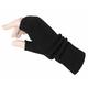 Women's Cashmere Fingerless Mitts made in Scotland (Black)