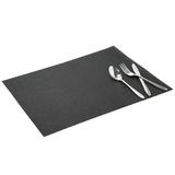 Chilewich Easy Care Basketweave Rectangular Placemat Vinyl in Black | 14 W in | Wayfair 100110-004