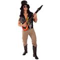 Orion Costumes Men's Slash 80s Rock Star Music Fancy Dress