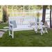 POLYWOOD® Nautical Outdoor Bench Plastic in White | 37.5 H x 63.75 W x 25 D in | Wayfair NB60WH