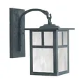 Arroyo Craftsman Mission Arched Arm Outdoor Wall Sconce - MB-5TWO-MB