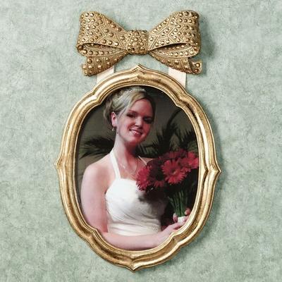 Bow Gold Large Photo Frame 8 x 10, 8 x 10, Gold