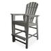 POLYWOOD® South Beach Outdoor Bar Chair Plastic in Gray | 56.5 H x 26.5 W x 30.5 D in | Wayfair SBD30GY