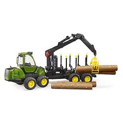 Bruder John Deere 1210E Forwarder with Grab and 4 Logs