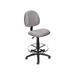 Boss Office Contoured Comfort Rolling Fabric Drafting Stool in Gray