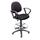 Boss Office Contoured Comfort Fabric Drafting Stool with Loop Arms in Black