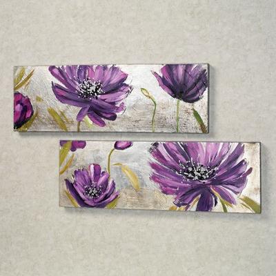 Purple Allure Canvas Wall Art Set Set of Two, Set ...