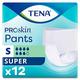 Case Saver 8 x Tena Pants Super Small (26-34in/65cm-85cm) Pack of 12