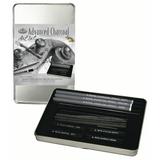 Royal Brush Charcoal Drawing Small Tin Art Set