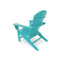 POLYWOOD® South Beach Outdoor Adirondack Chair in Blue | 38.5 H x 31.25 W x 33.75 D in | Wayfair SBA15AR