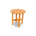 POLYWOOD® Round 18" Outdoor Side Table Plastic in Orange/Yellow | 18 H x 18 W x 18 D in | Wayfair RST18TA