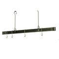 Enclume Premier Handcrafted Hanging Pot Rack Steel in Black | 20 H x 48 W x 1 D in | Wayfair PR1848 HS