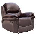 More4Homes MADISON BONDED LEATHER RECLINER ARMCHAIR SOFA HOME LOUNGE CHAIR RECLINING GAMING (Brown)