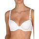 Marie Jo Womens Avero Padded Bra Size 34D in White Embroidered Padded Underwired