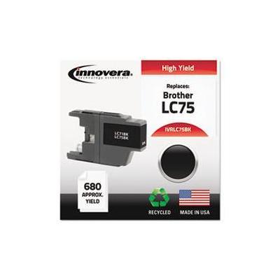 Innovera Compatible Remanufactured High-Yield LC75B Ink, 600 Page-Yield, Black