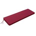 Field & Hawken – Burgundy 3 Seater Bench Cushion | 50mm Fibre Filling 180gsm Removable, durable cover | Cushion Only