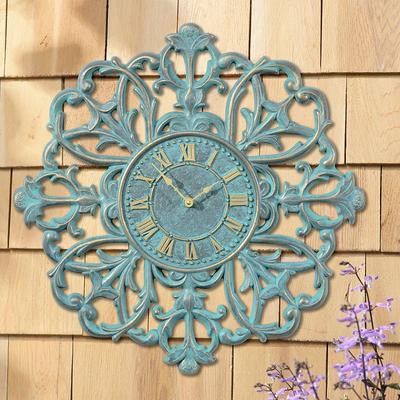 Medallion Outdoor Clock - Aged Bronze - Frontgate
