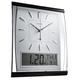 KG Homewares Silent Sweep Wall Clock With Large Digital Month/Date/Day Calendar Display In White