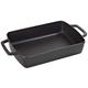 STAUB Cast Iron Oven Dish, Black 3.15 L