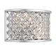 Endon 2 LIGHT WALL BRACKET IN CHROME WITH CRYSTAL BEADS