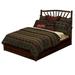 Fireside Lodge Hickory Solid Wood Bed Wood in Brown | 60 H x 80 W x 85 D in | Wayfair 80105E-PF