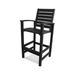 POLYWOOD® Signature Outdoor Bar Chair Plastic in Black | 49 H x 24 W x 25 D in | Wayfair 1912-BL