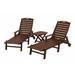 POLYWOOD® Nautical 3-Piece Chaise Set Plastic | 15 H x 18 W x 96 D in | Outdoor Furniture | Wayfair PWS145-1-MA