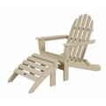 POLYWOOD® Classic Adirondack 2-Piece Set in Brown | 35.75 H x 29 W x 35.75 D in | Wayfair PWS136-1-SA