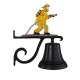 Montague Metal Products Inc. Cast Fireman Bell Metal in Yellow | 16 H x 12.5 W x 7.75 D in | Wayfair CB-1-91-NC