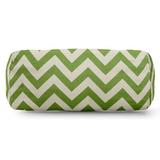 Majestic Home Goods Zig Zag Bolster Throw Pillow Polyester/Polyfill blend in Green | 8 H x 19 W x 7 D in | Wayfair 85907222027