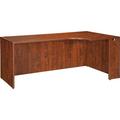 Lorell Essentials Series Desk Shell Wood in Brown/Red | 29.5 H x 35.4 D in | Wayfair 69909