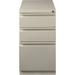 Lorell Fortress 3-Drawer Mobile Vertical Filing Cabinet Metal/Steel in Brown | 27.8 H x 15 W x 19.9 D in | Wayfair 49520