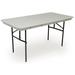 McCourt Manufacturing Commercialite Rectangular Folding Table Plastic/Resin/Metal in White | 30 H x 60 W x 30 D in | Wayfair 77794