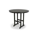 Trex Outdoor Monterey Bay Round Bar Table Plastic in White | 42 H x 35.13 W x 36 D in | Wayfair TXRBT236CB