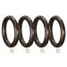 Menagerie Compatible Smooth Drapery Curtain Ring, Solid Wood in Brown | 4 H x 2.1 W x 0.5 D in | Wayfair WR005-28