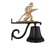 Montague Metal Products Inc. Cast Fireman Bell Metal in Yellow | 16 H x 12.5 W x 7.75 D in | Wayfair CB-1-91-GB