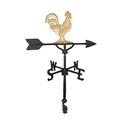 Montague Metal Products Inc. Castillo Rooster Weathervane Aluminum/Metal in Yellow | 32 H x 23.5 W in | Wayfair WV-276-GB