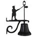 Montague Metal Products Inc. Cast Lamplighter Bell Metal in Black | 7 H x 10.5 W x 0.2 D in | Wayfair CB-1-90-SB