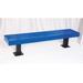 UltraPlay Gaviota Steel Picnic Outdoor Bench Metal in Blue | 17.78 H x 72 W x 15 D in | Wayfair PB932SM-W6B